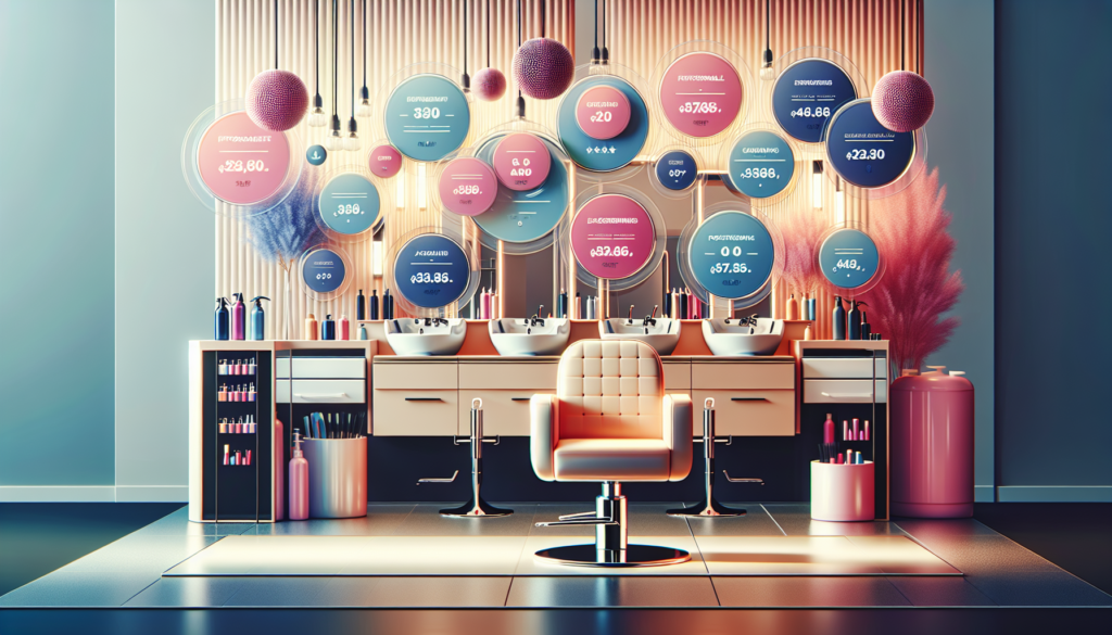 Create an inviting and vibrant image of a modern salon, showcasing various high-quality, affordable salon equipment deals. Highlight items like stylish salon chairs, sleek hair washing stations, profe